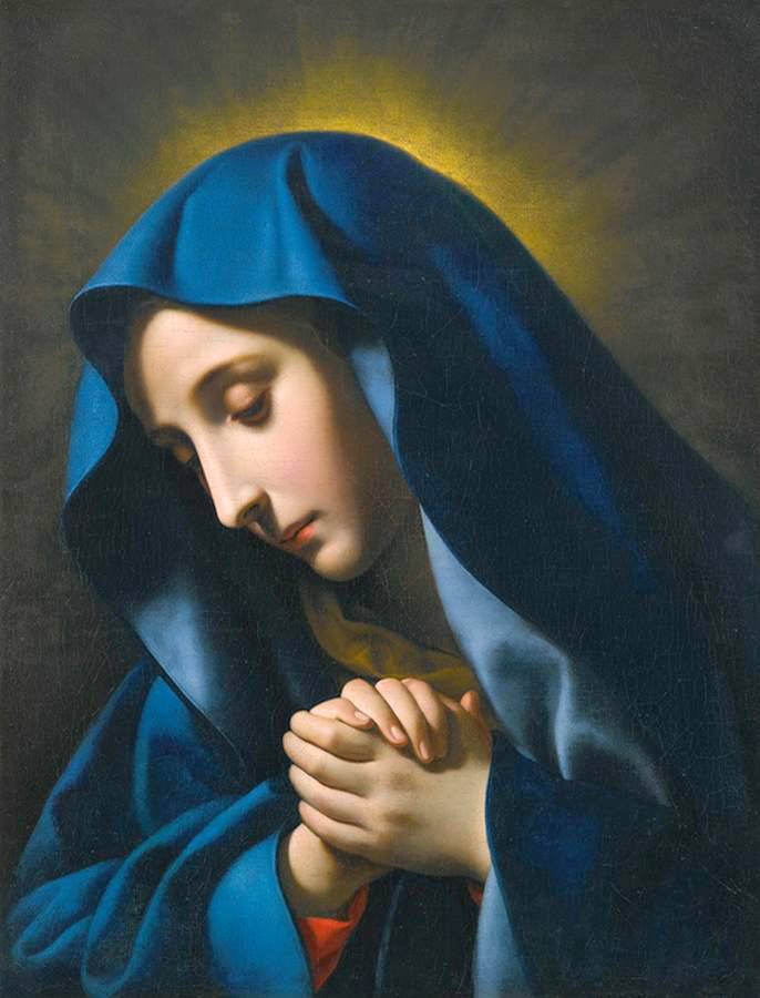 virgin at prayer